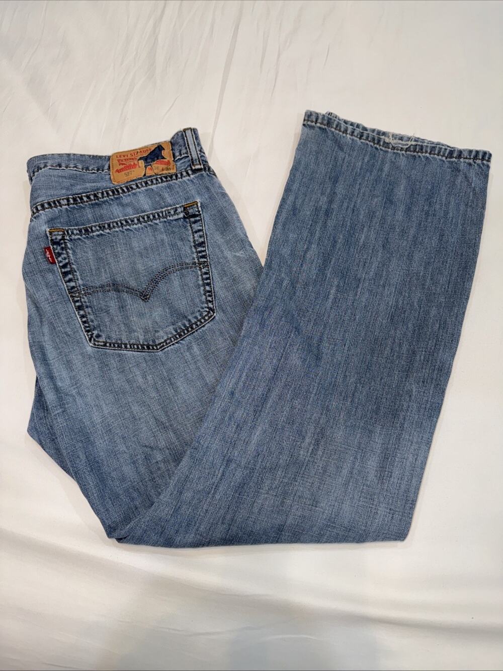 Levis 527 Low Boot Cut Jeans Mens 36x30 Denim Pants Excellent Condition